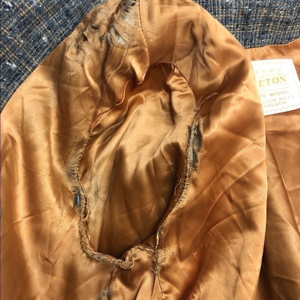 Vintage Pendleton virgin wool tweed coat approximate size medium - Picture 6 of 16